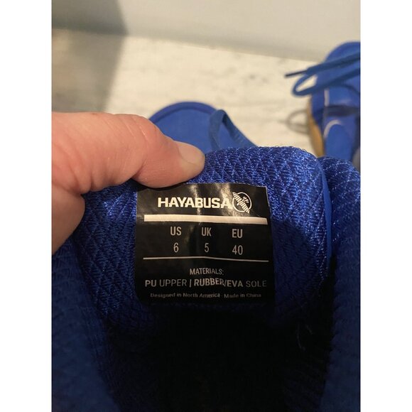 Hayabusa Boxing Shoes Blue Size 6 US Mens Lightweight Training Grip Athletic Gym - Picture 7 of 7